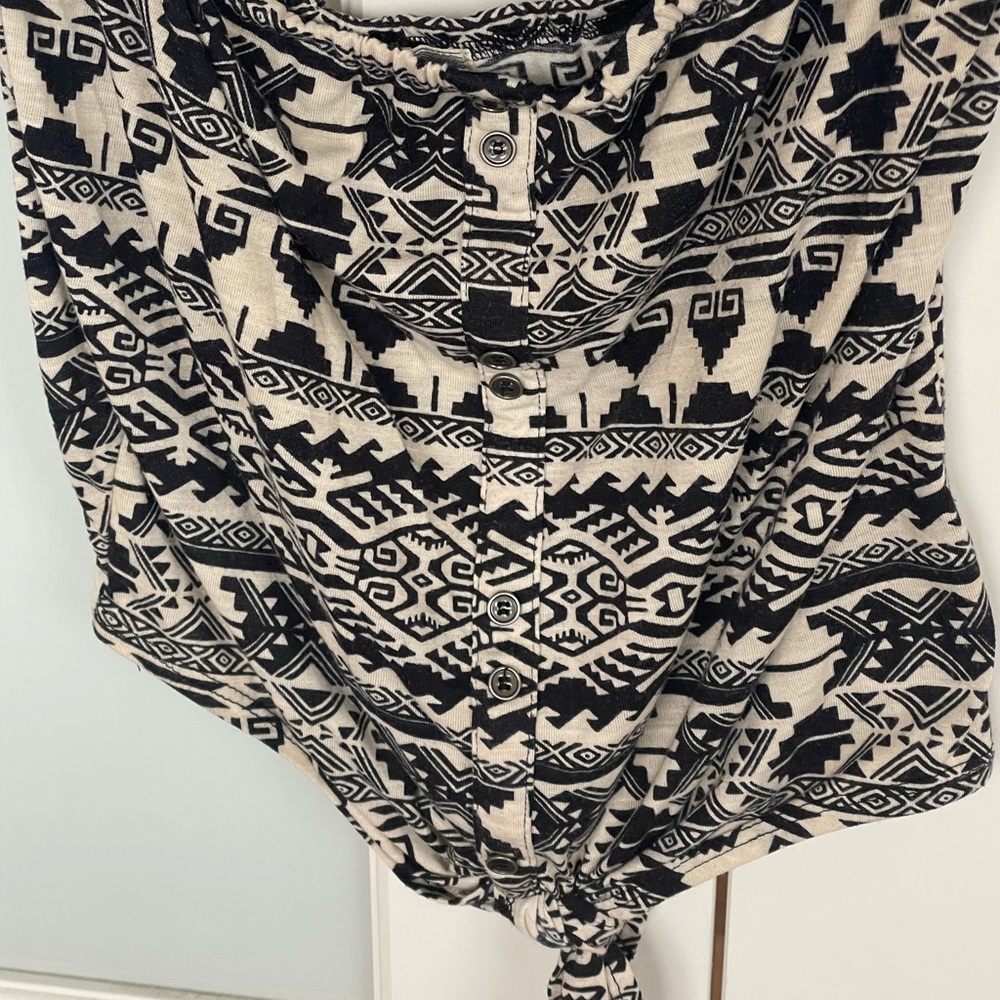 Strapless top with tie size S